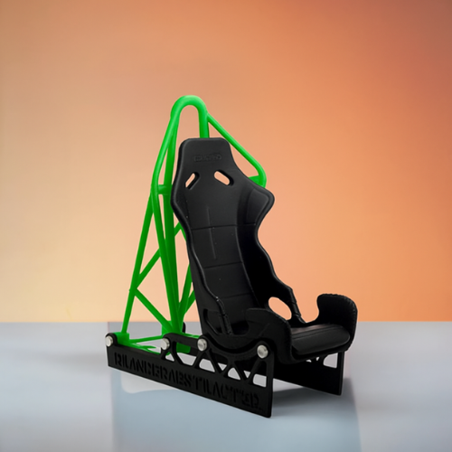 Racing Seat Phone Holder – 3D Printed Roll Cage Stand with Charging Slot