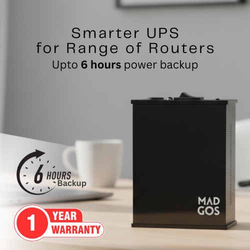 WiFi UPS | 6-Hour Power Backup for Uninterrupted Connectivity
