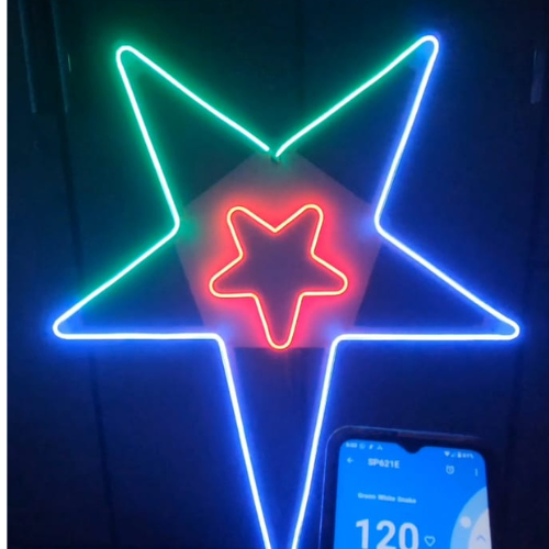 4ft Neon Pixel LED Star – Premium Glow, Limited Early-Bird Offer